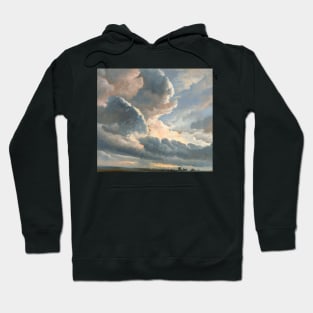 cloud horizan oil painting cloudy sky near rome Hoodie